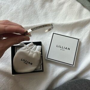 Lillian and Co. silver best day ever tangled bangle bracelet